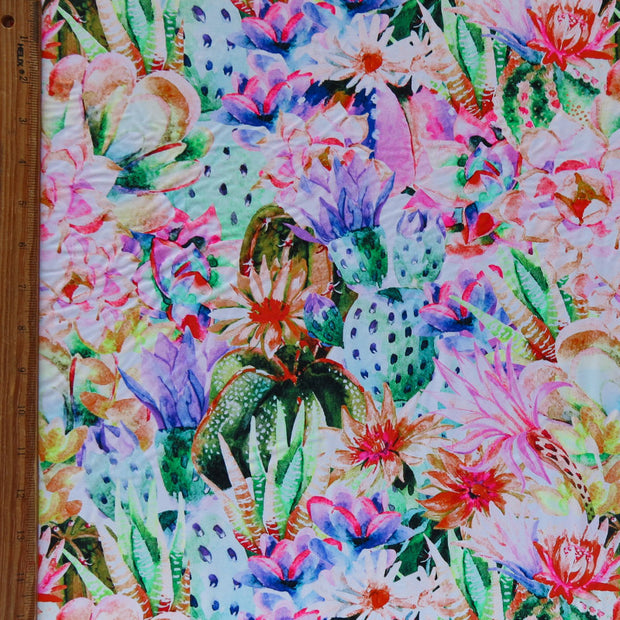 Succulent Garden Nylon Spandex Swimsuit Fabric