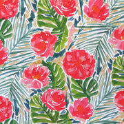 Sunrise Floral Nylon Spandex Swimsuit Fabric - 19" Remnant