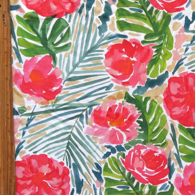 Sunrise Floral Nylon Spandex Swimsuit Fabric
