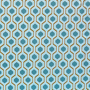 Teal/Olive Geo Nylon Spandex Swimsuit Fabric