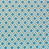 Teal/Olive Geo Nylon Spandex Swimsuit Fabric