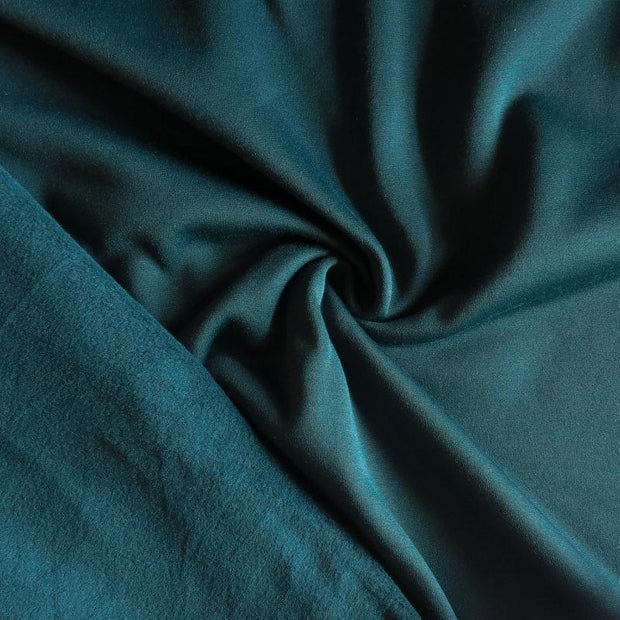 Teal Micro Velour Polartec Fleece Knit Fabric - 20" Remnant