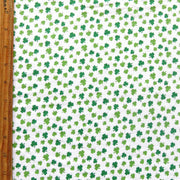 Tiny Shamrocks Cotton Spandex Jersey Knit Fabric