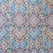 Triangle Tribal Poly Spandex Swimsuit Fabric - 20" Remnant