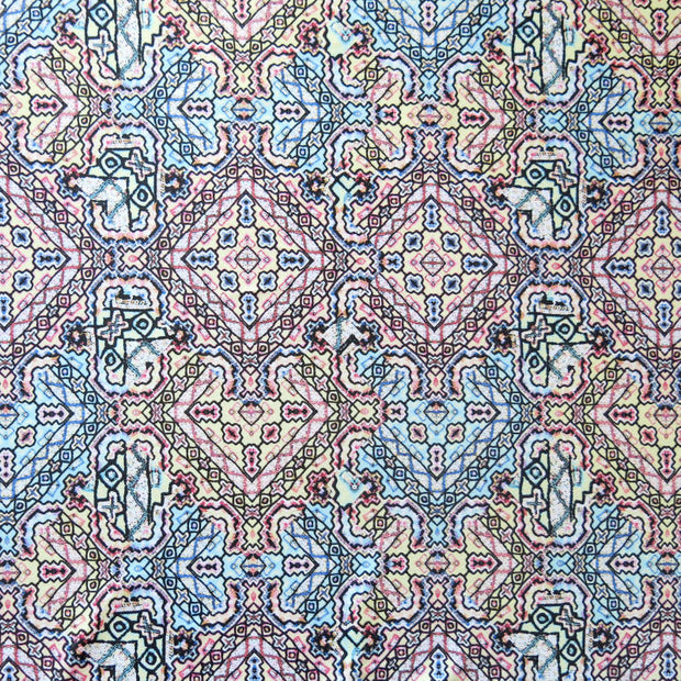 Triangle Tribal Poly Spandex Swimsuit Fabric - 20" Remnant