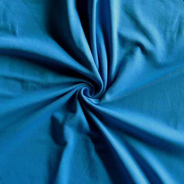 Triumph Blue 10 oz. Cotton Lycra Jersey Knit Fabric