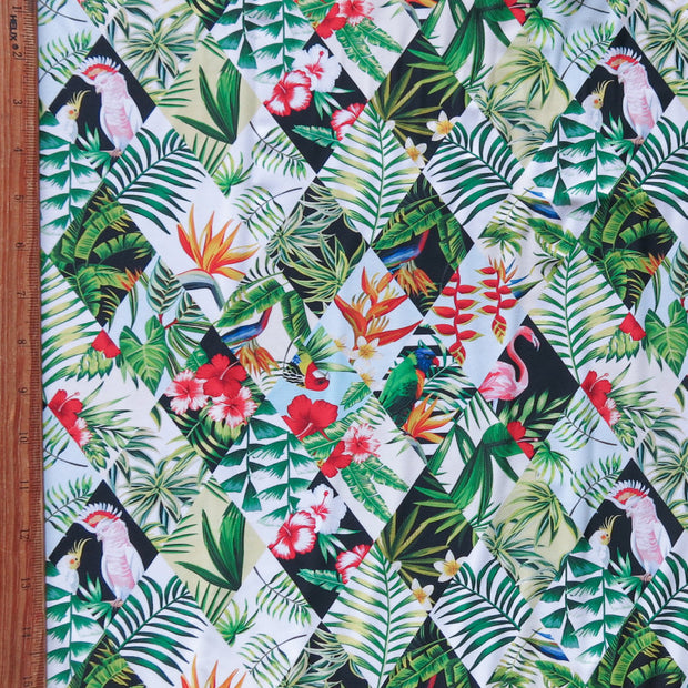 Tropical Diamonds Nylon Spandex Swimsuit Fabric