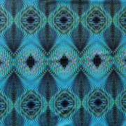 Turquoise Green Illusion Poly Spandex Swimsuit Fabric