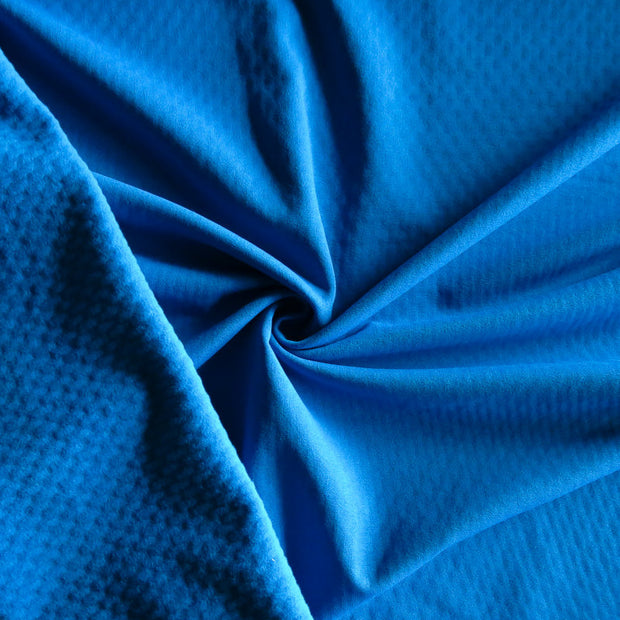 Turquoise Bricks Power Dry Polartec Fleece Knit Fabric