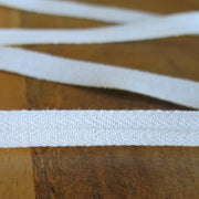 White Herringbone Pattern 1/2 inch Cotton Twill Tape - 250 Yard Spool