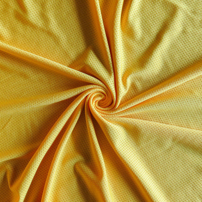 University Gold Dri-Fit Stretch Mini Mesh Fabric