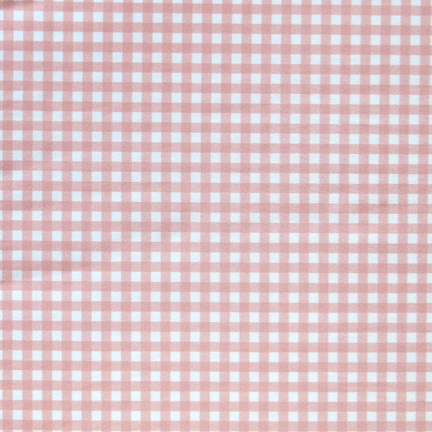 Vintage Blush Gingham Nylon Spandex Swimsuit Fabric