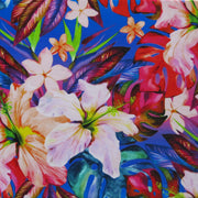 Vivid Hibiscus Recycled Nylon Spandex Swimsuit Fabric