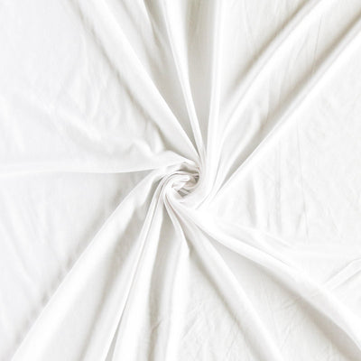 White Bamboo Spandex Jersey Knit Fabric