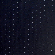 White Microdots on Very Dark Navy Nylon Spandex Swimsuit Fabric