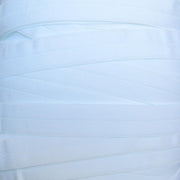 White Plush Fold Over Elastic Trim