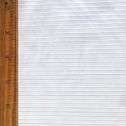 White Shadow Stripe Poly Lycra Mesh Fabric