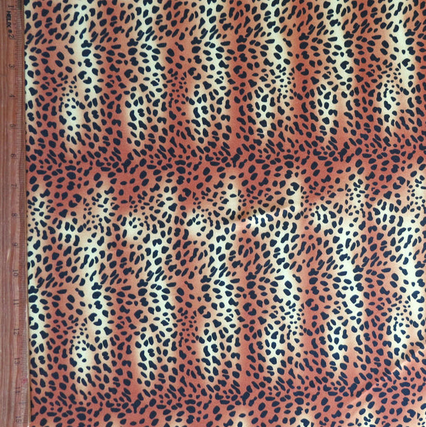 Wild Cheetah Nylon Spandex Swimsuit Fabric - 20" Remnant