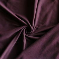 Wine Poly Spandex Brushed Back Jersey Knit Fabric