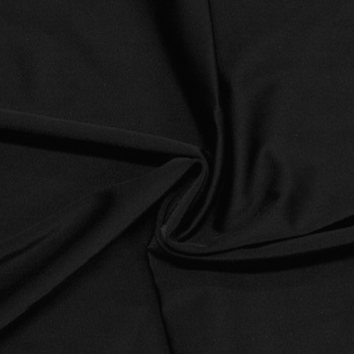 Zen Black Nylon Spandex Athletic Jersey Knit Fabric
