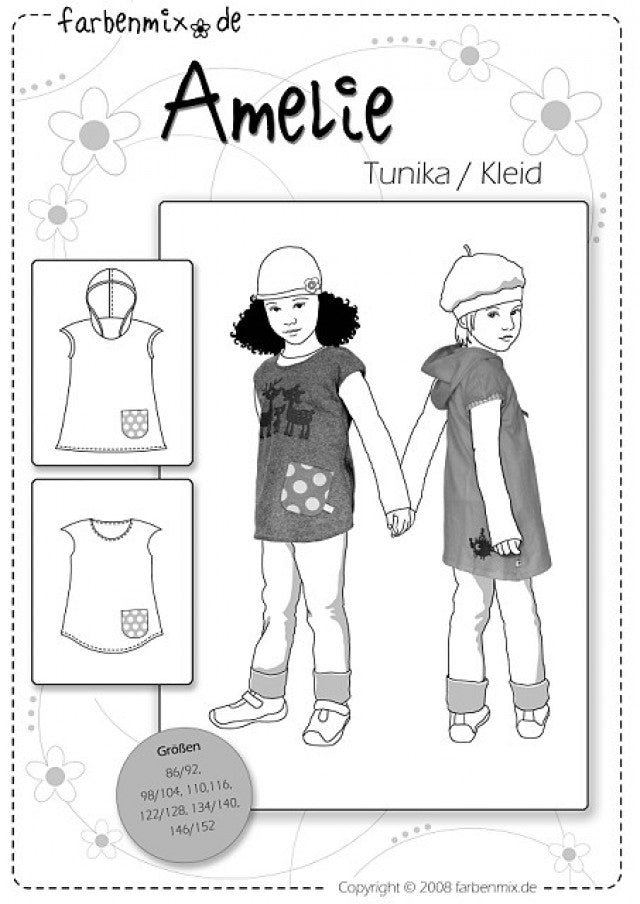 Amelie Mod Mini Dress Sewing Pattern by Farbenmix The Fabric Fairy Amelie Mod Mini Dress Sewing Pattern by Farbenmix The Fabric Fairy
