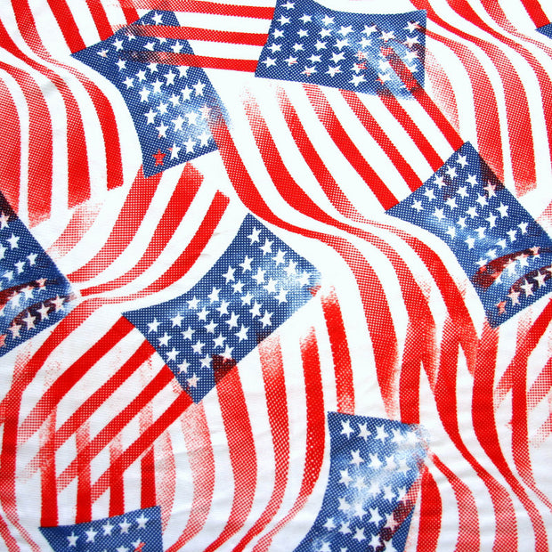 Star Spangled Banner Nylon Lycra Swimsuit Fabric