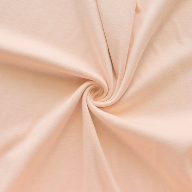 Apricot Cotton Interlock Fabric