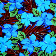 Peacock/Aqua Floral Nylon Lycra Swimsuit Fabric