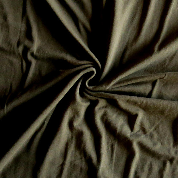 Army Green Bamboo Lycra Jersey Knit Fabric