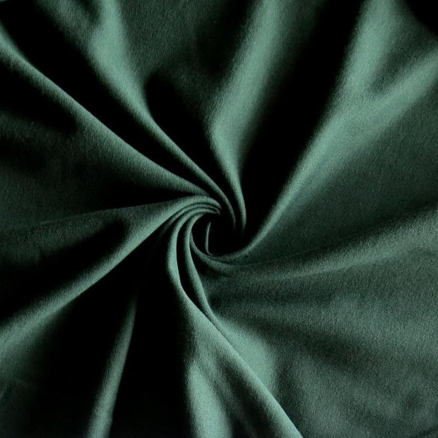 Aspen Green Bamboo Cotton Lycra French Terry Fabric - 19" Remnant