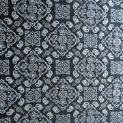 Bandana Foil on Black Nylon Spandex Swimsuit Fabric