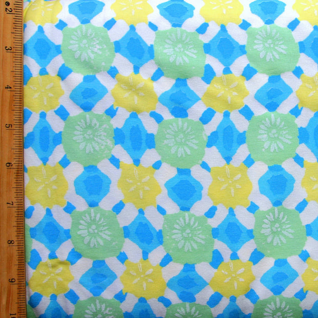 Beach Comber Cotton Lycra Knit Fabric by Fresh Produce