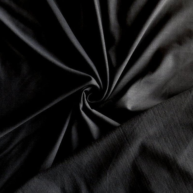 Onyx Poly Spandex Brushed Back Jersey Knit Fabric