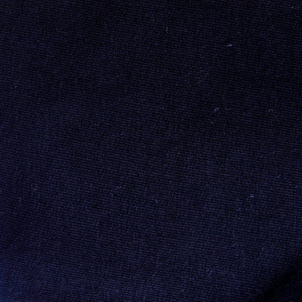 Black Bamboo Organic Cotton Spandex French Terry Fabric