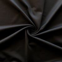 Black Hi Gear Microloop Back Premium Lycra Jersey Knit Fabric