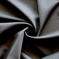 Black Dri-Fit Looped Back Nylon Lycra Mesh Fabric
