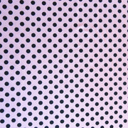 Black Polka Dots on Ballet Pink Nylon Spandex Swimsuit Fabric