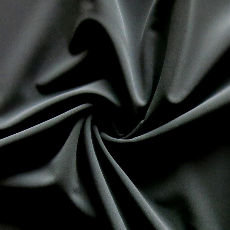 Recycled Nylon Spandex Swimwear Fabric - Black