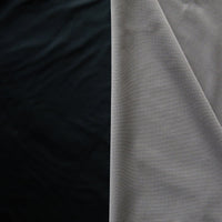 Black/Charcoal Storm Fit Mini Grid Laminate Fabric
