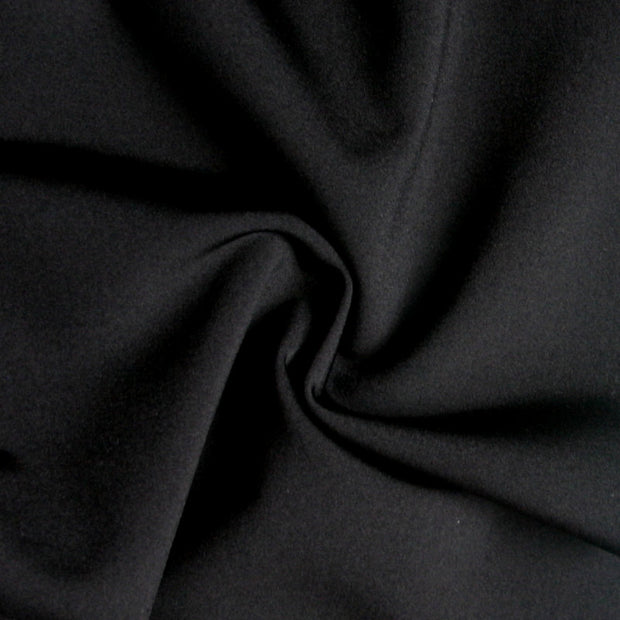 Shiny Black Nylon Lycra Swimsuit Fabric