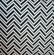 Black/White Digital Zig Zags Nylon Lycra Swimsuit Fabric