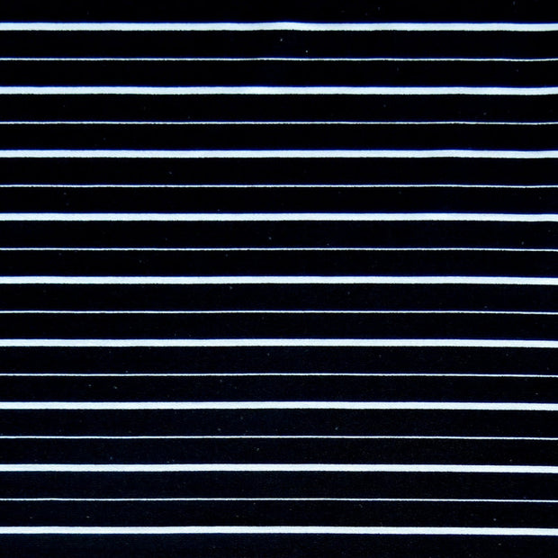 Black/White Pinstripe Nylon Spandex Swimsuit Fabric
