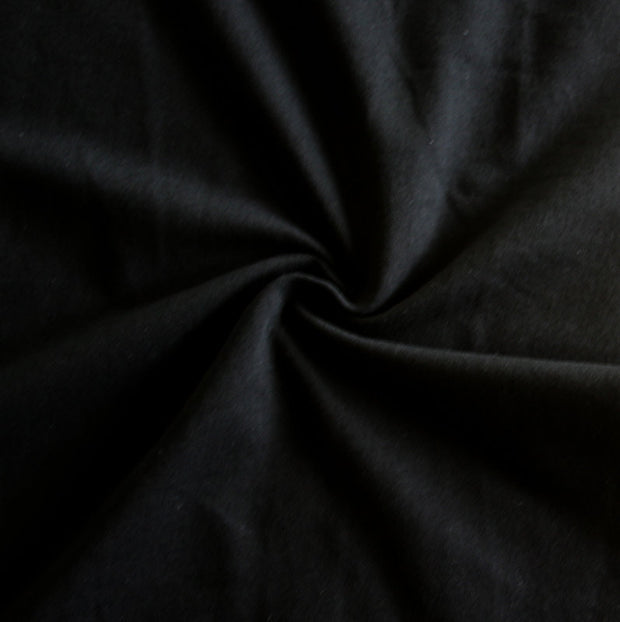 Black 11 oz. Cotton Lycra Jersey Knit Fabric
