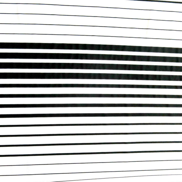 Black Gradient Stripe on White Nylon Spandex Swimsuit Fabric