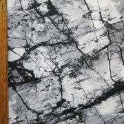 Black, Grey, Off White Marble Nylon Spandex Swimsuit Fabric