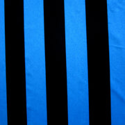 Royal Blue and Black Vertical 1 5/8" Stripe Swimsuit Fabric