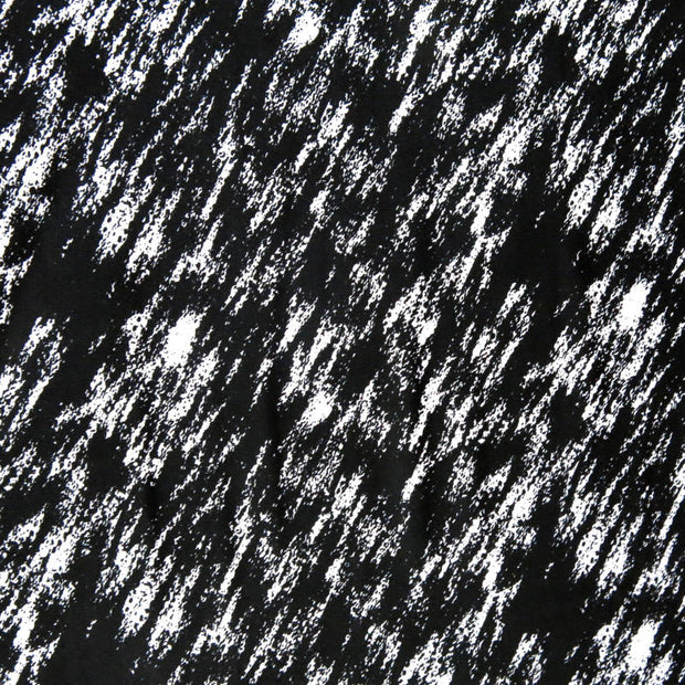 Black/White Diagonal Abstract Nylon Spandex Swimsuit Fabric