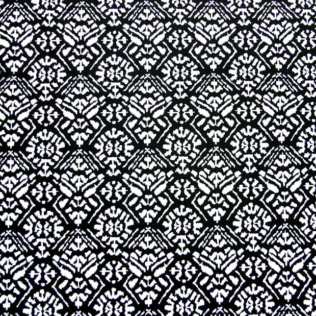 White Diamond Abstract Nylon Lycra Swimsuit Fabric