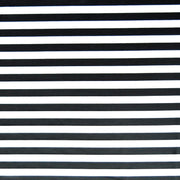 Black and White 1/2 Stripe Nylon Spandex Swimsuit Fabric