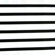 Black/White Twin Negative Stripes Nylon Lycra Swimsuit Fabric